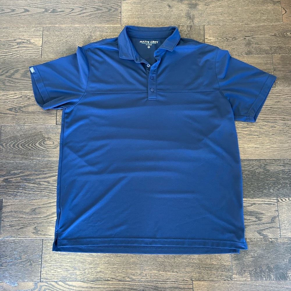 Men’s Matte Grey Golf Polo